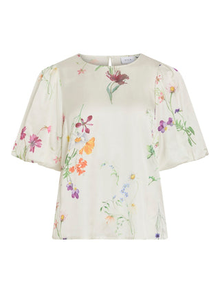 Hinda Volume Sleeve Top  | Optical Snow