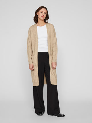 Viril Long Sleeve Knit Cardigan | Natural Melange