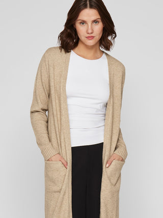 Viril Long Sleeve Knit Cardigan | Natural Melange