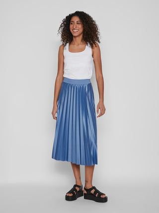 Kenza U Neck Sleeveless Tank Top | White