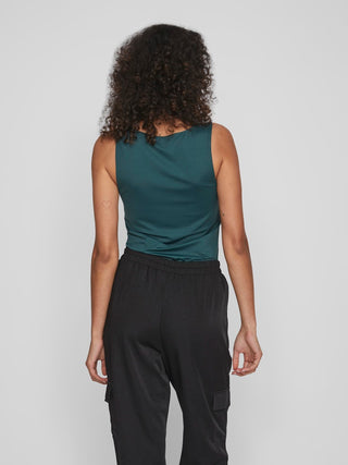 Kenza Sleeveless Tank Top | Ponderous Pine
