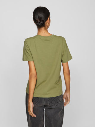 Nora Short Sleeve Tee | Oil Green