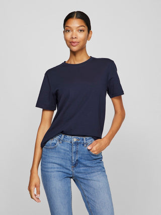 Nora Short Sleeve Tee | Navy Blazer