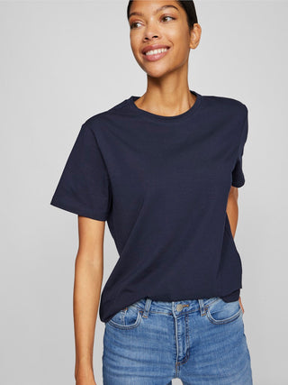 Nora Short Sleeve Tee | Navy Blazer