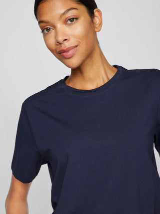 Nora Short Sleeve Tee | Navy Blazer