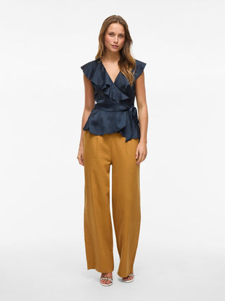 Kimmie Short Sleeve Top | Navy