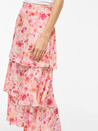 Astra High Waist Flounce Skirt  | Snow White