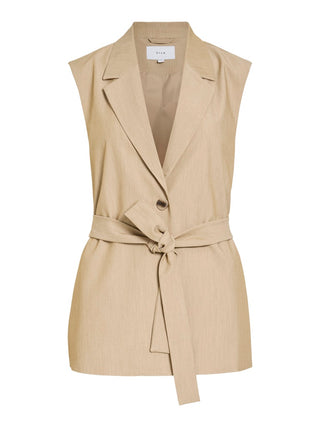 Mivo Sleeveless Vest  | Natural Melange