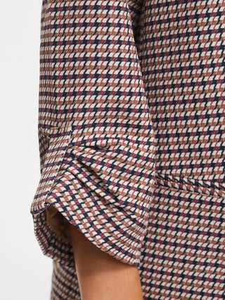 Nice 3/4 Loose Blazer | Nuthatch Houndstooth