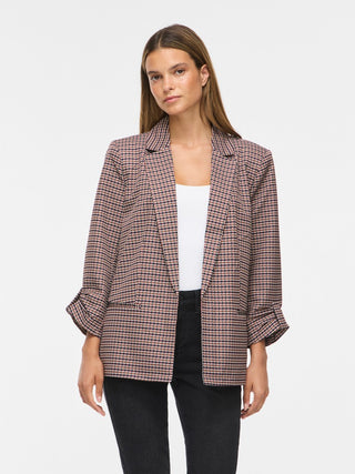 Nice 3/4 Loose Blazer | Nuthatch Houndstooth