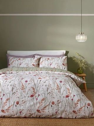 Brushed Grasmere Floral Duvet Cover  | Green