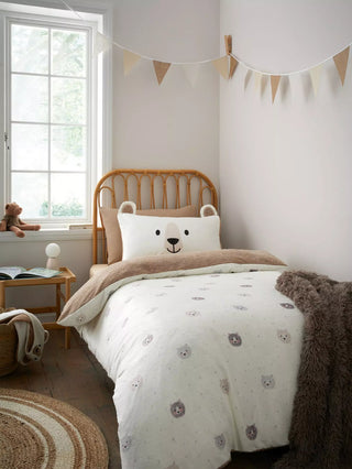 Cosy Bear Duvet Cover Set | Natural