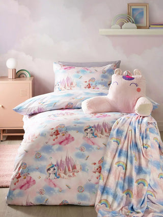 Candy Unicorn Duvet Cover Set | Pink