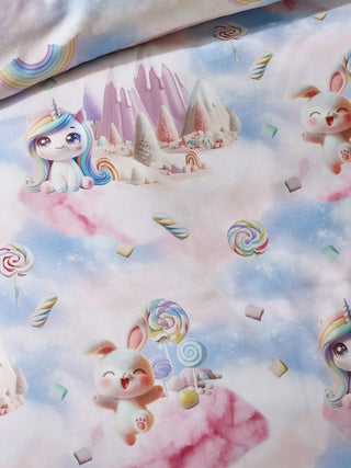 Candy Unicorn Duvet Cover Set | Pink