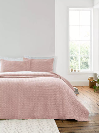 Attica Velvet Bedspread | Pink