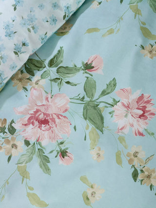 Avebury Floral Duvet Set | Duck Egg