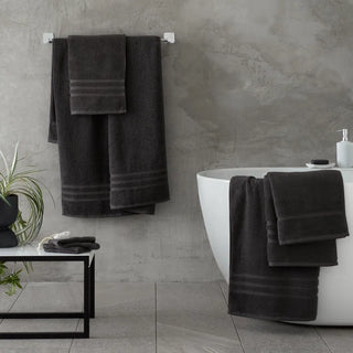 Zero Twist Cotton Towel | Charcoal
