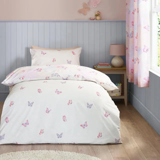 Ombre Butterflies Duvet Set | Pink