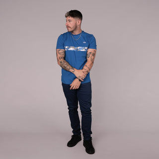 Ballena Panel Tee | Royal Blue