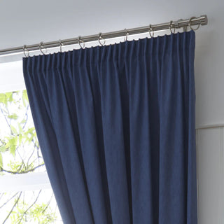Dijon Pencil Pleat Blackout Curtains | Navy