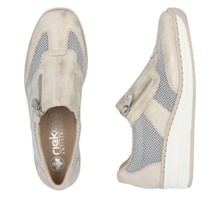 Casual Slip-on Shoe | Beige Blue