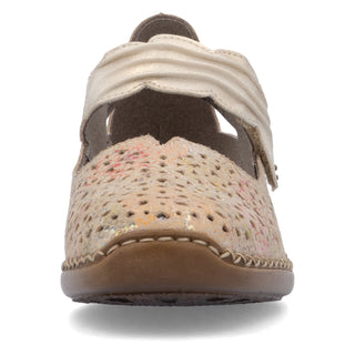 Doris Multi Hook & Loop Shoes | Beige Multi