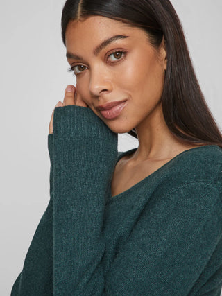 Viril V Neck Long Sleeve Top | Ponderosa Pine