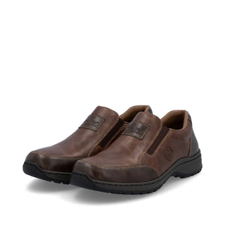 Tibor Wide Fit Slip-On Comfort Shoe | Toffee