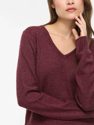 Viril V Neck Long Sleeve Top | Port Royale