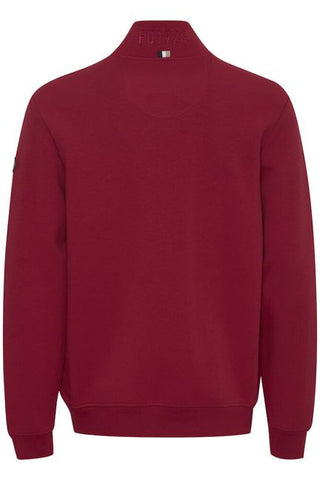 William Full Zip Sweater | Rio Red