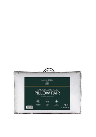 Embossed Check Pillow Pair