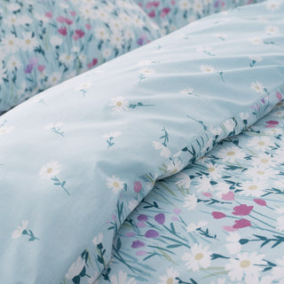 Catherine Lansfield  Daisy Meadow Floral Duvet Cover Duckegg