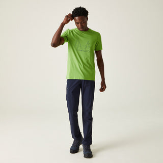 Men's Breezed IV Graphic Print T-Shirt Piquant Green
