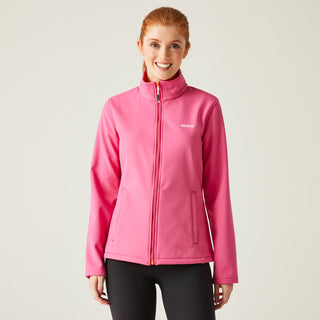 Women's Connie V Softshell Walking Jacket Flamingo Pink Satsuma