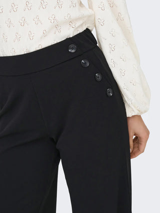 Rina Button Trousers | Black