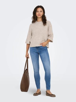 Simoni 3/4 Pullover Knit | Pumice Stone