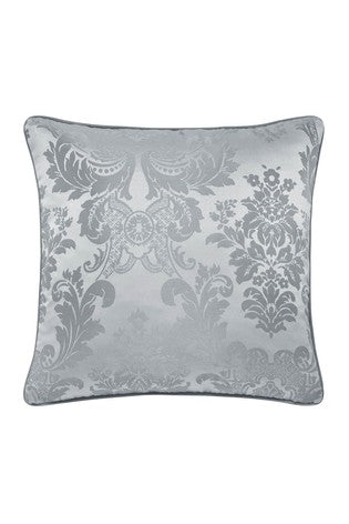 Catherine Lansfield Damask Jacquard Silver Cushion Cover Catherine Lansfield Homewear Cushion Covers