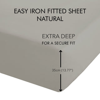 Catherine Lansfield Extra Deep Sheet Natural Catherine Lansfield Homewear Extra Deep Sheets