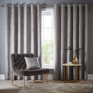 Navarra Curtain Silver