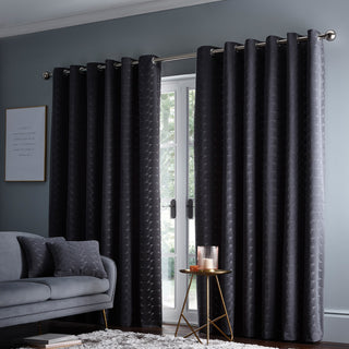 Lucca Curtains Charcoal