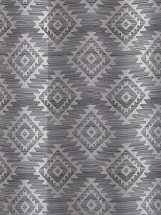 Catherine Lansfield Aztec Geo Shower Curtain Charcoal