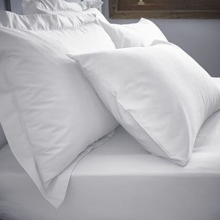 Bianca 200 Thread Count Sateen Housewife Pillowcase White Pair
