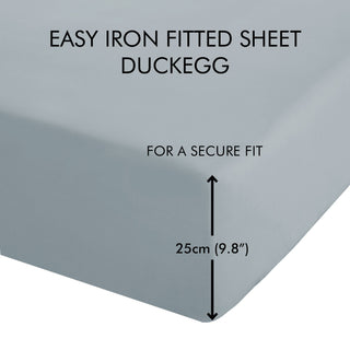 Catherine Lansfield Fitted Sheet Duck Egg Catherine Lansfield Homewear Fitted Sheets